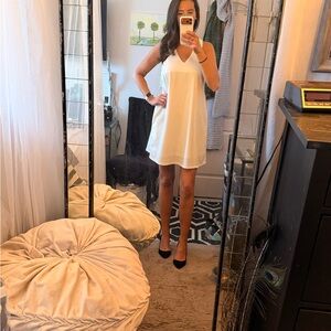 Love Riche Cream Backless Dress